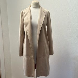 Zara Faux Suede Coat Size Small
